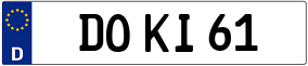 Trailer License Plate